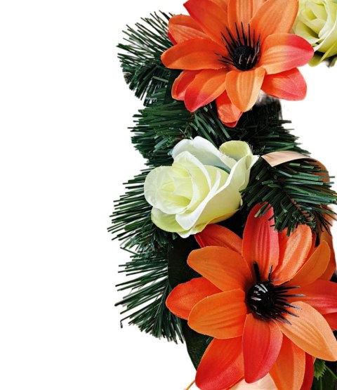 DEKORACJA GROBU WIĄZANKA STROIK NA CMENTARZ 38cm DEKORACJA GROBU WIĄZANKA STROIK NA CMENTARZ 38cm