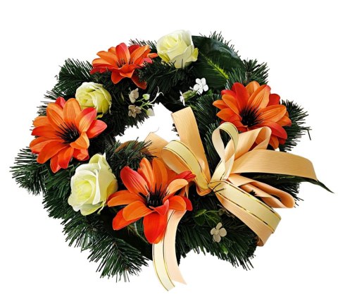 DEKORACJA GROBU WIĄZANKA STROIK NA CMENTARZ 38cm DEKORACJA GROBU WIĄZANKA STROIK NA CMENTARZ 38cm