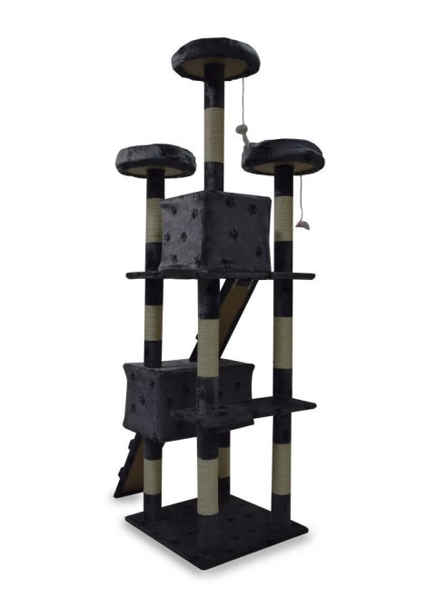 Drapak drzewko Legowisko Wieża dla Kota 170cm Ciemnoszary w łapki Drapak drzewko Legowisko Wieża dla Kota 170cm Ciemnoszary w łapki
