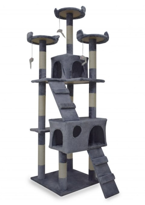 Drapak drzewko Legowisko Wieża dla Kota 170cm Jasnoszary Drapak drzewko Legowisko Wieża dla Kota 170cm Jasnoszary