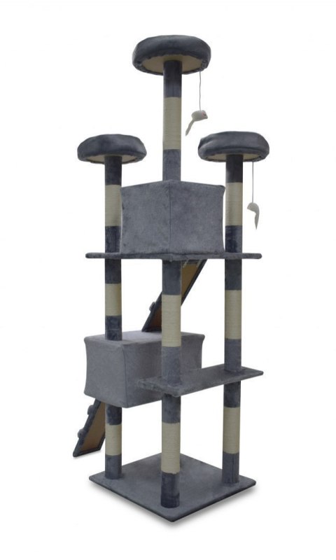 Drapak drzewko Legowisko Wieża dla Kota 170cm Jasnoszary Drapak drzewko Legowisko Wieża dla Kota 170cm Jasnoszary