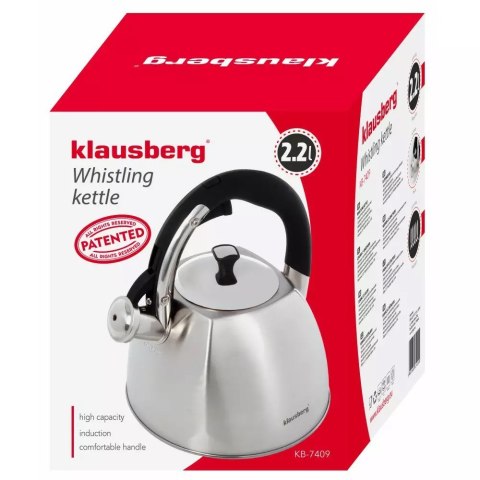 CZAJNIK Z GWIZDKIEM KLAUSBERG 2,2L KB-7409