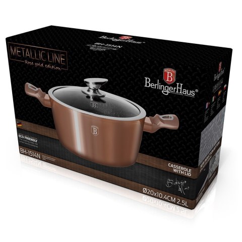 GARNEK GRANITOWY 28cm BERLINGER HAUS ROSE GOLD BH-1516 GARNEK GRANITOWY 28cm BERLINGER HAUS ROSE GOLD BH-1516