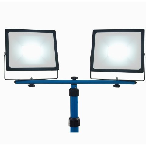 Lampa Robocza LED 2x50W IP65 Statyw 90-172 cm Kabel 3m Zimne Światło