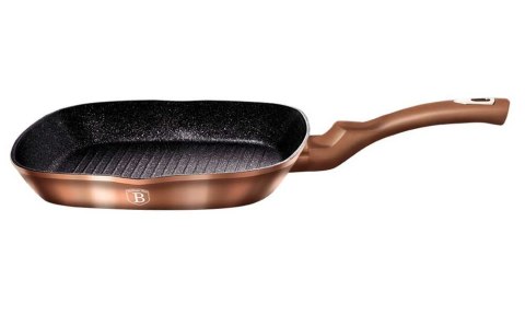 PATELNIA GRANITOWA GRILLOWA 28 cm BERLINGER HAUS ROSE GOLD BH-1521 PATELNIA GRANITOWA GRILLOWA 28 cm BERLINGER HAUS ROSE GOLD BH-1521