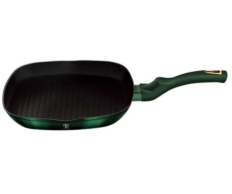 PATELNIA TYTANOWA GRILLOWA BERLINGER HAUS 28cm BH-6050 EMERALD