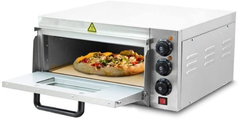 Piec Elektryczny Uniwersalny 2000W do Pizzy Chleba 350°C Kamień Szamotowy