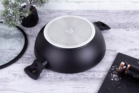 WOK GRANITOWY 30cm BERLINGER HAUS BH-7112 BLACK ROSE WOK GRANITOWY 30cm BERLINGER HAUS BH-7112 BLACK ROSE