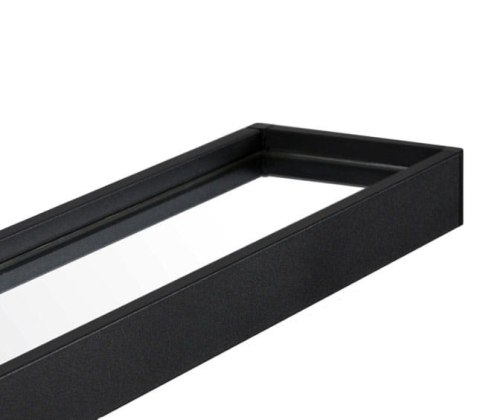 Lustro z półką 70cm czarne Lustro z półką 70cm czarne