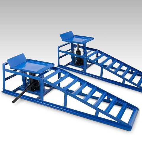 Rampy Samochodowe Hydrauliczne Stalowe 2x2000 kg 4-Stopniowa Regulacja