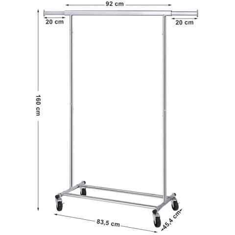 Wieszak na Ubrania na Kółkach - HSR13S