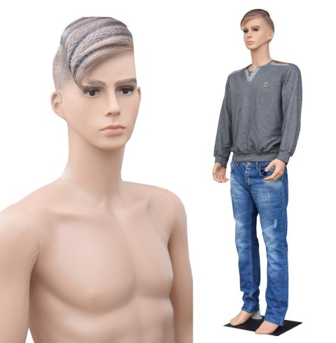 Manekin Wystawowy Pełnopostaciowy Męski 190CM Manekin Wystawowy Pełnopostaciowy Męski 190CM