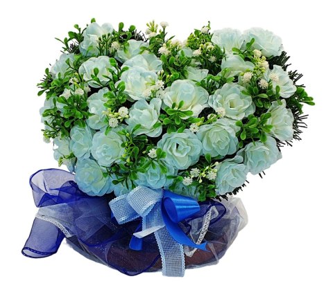 STROIK SERCE 33cm x 27cm NA MAŁY GRÓB SERDUSZKO NA CMENTARZ STROIK SERCE 33cm x 27cm NA MAŁY GRÓB SERDUSZKO NA CMENTARZ