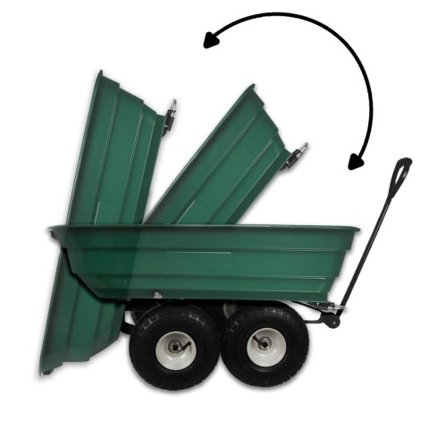 Wózek ogrodowy na 4 kółkach transportowy do 240kg Wózek ogrodowy na 4 kółkach transportowy do 240kg