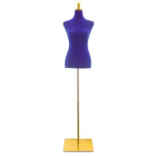Manekin krawiecki damski bituxx granatowy welurowy regulowany butik