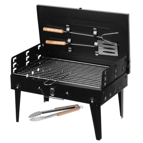 MINI GRILL WĘGLOWY TURYSTYCZNY PRZENOŚNY WALIZKA 2644