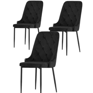 Krzesło CAPRI - czarne x 3