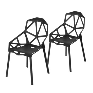 Krzesło ESSEN - czarne x 2