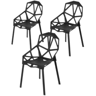 Krzesło ESSEN - czarne x 3