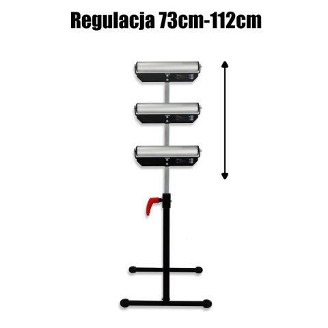 Stojak z rolką regulowany wysokość 680-1080 mm składany solidny Bituxx