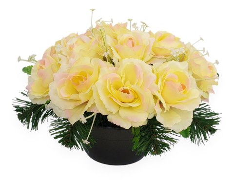 STROIK NA CMENTARZ KWIATY NA GRÓB Z OBCIĄŻENIEM +/- 30cm x 25cm STROIK NA CMENTARZ KWIATY NA GRÓB Z OBCIĄŻENIEM +/- 30cm x 25cm