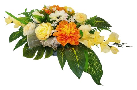 STROIK NA CMENTARZ XXL KWIATY NA GRÓB Z OBCIĄŻENIEM 80cm x 45cm x 35cm STROIK NA CMENTARZ XXL KWIATY NA GRÓB Z OBCIĄŻENIEM 80cm x 45cm x 35cm