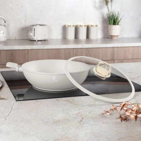 WOK TYTANOWY Z POKRYWĄ 30cm BERLINGER HAUS BH-8065 SAHARA