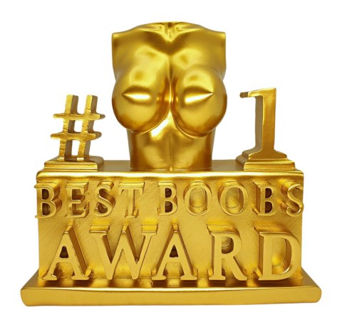 ZŁOTA STATUETKA BEST BOOBS AWARD NAGRODA ZA NAJLEPSZY BIUST PIERSI ZŁOTA STATUETKA BEST BOOBS AWARD NAGRODA ZA NAJLEPSZY BIUST PIERSI