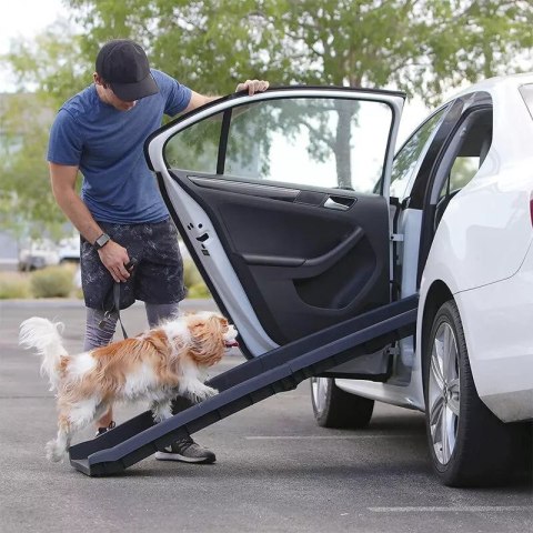 Rampa Kładka Dla Psów do samochodu Składana Przenośna 90kg Ergonomiczna