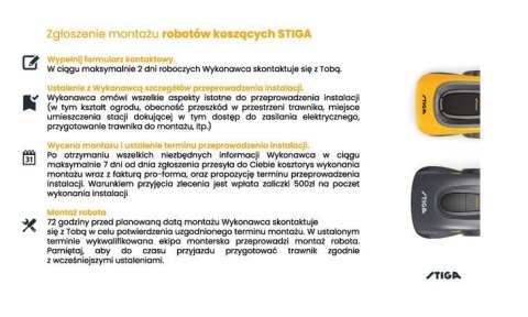 STIG - Inteligentna Kosiarka Robot do 600m² | IPX5 | Aplikacja