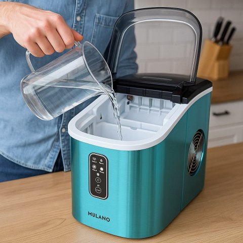 Kostkarka do lodu 2,2L 15kg/24h przenośna niebieska wybór kostek