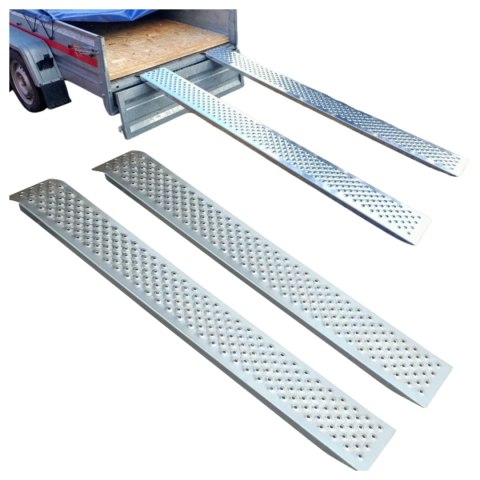 Najazdy aluminiowe 200cm 400kg komplet lekkie antypoślizgowe transport Najazdy aluminiowe 200cm 400kg komplet lekkie antypoślizgowe transport