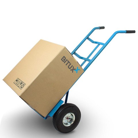 Wózek ręczny transportowy 200 kg stalowy koła pneumatyczne magazyn ogród Wózek ręczny transportowy 200 kg stalowy koła pneumatyczne magazyn ogród