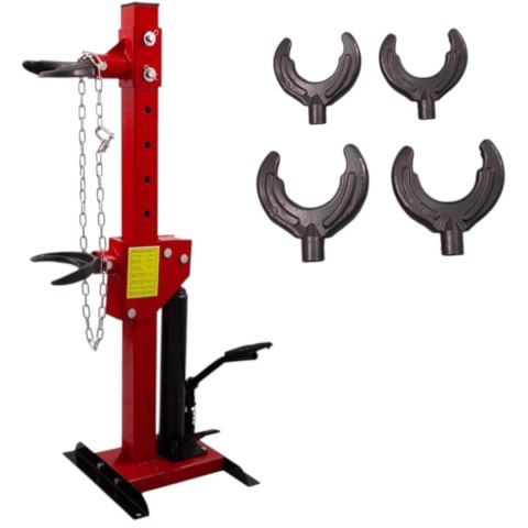 Ściągacz Hydrauliczny do Sprężyn 3T Regulowany Czerwony Bituxx do 3000 kg Ściągacz Hydrauliczny do Sprężyn 3T Regulowany Czerwony Bituxx do 3000 kg